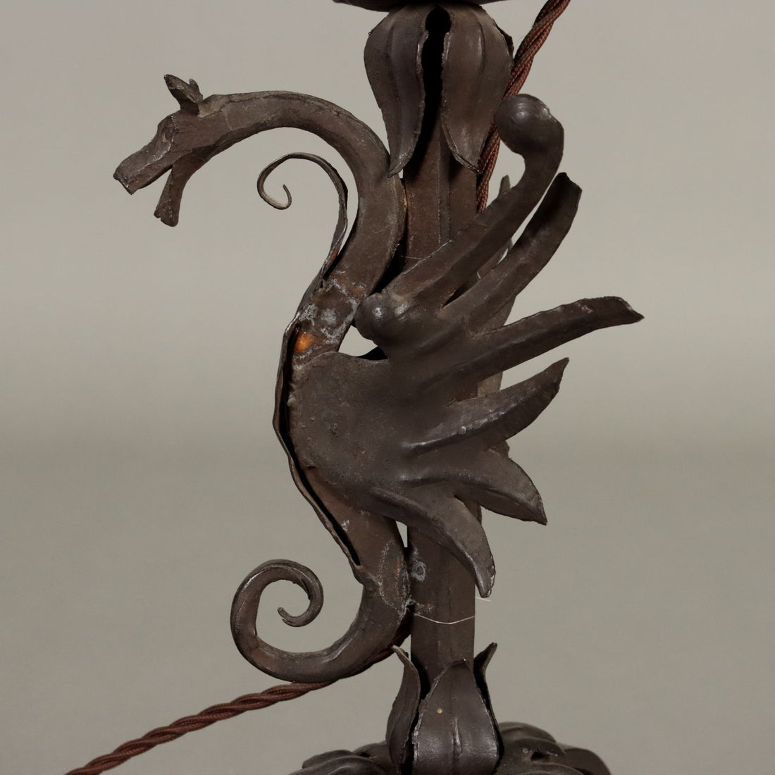 Antique Neo-Renaissance Style Table Lamp Iron XX Century - Italy, Early XX Century | Antiques  Lighting