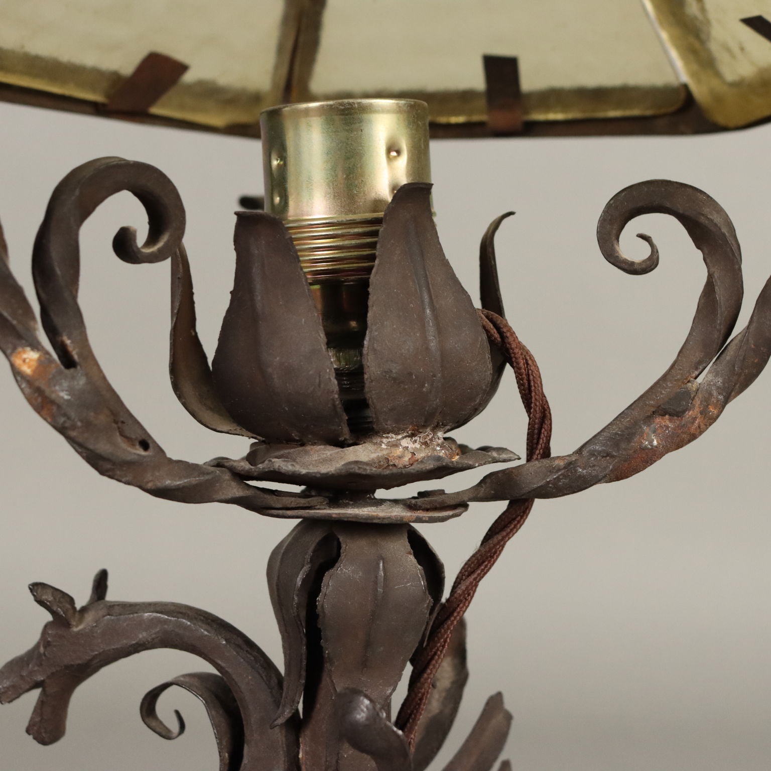Antique Neo-Renaissance Style Table Lamp Iron XX Century - Italy, Early XX Century | Antiques  Lighting
