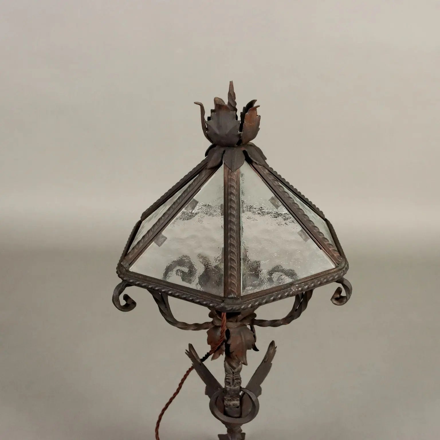 Antique Neo-Renaissance Style Table Lamp Iron XX Century - Italy, Early XX Century | Antiques | Lighting