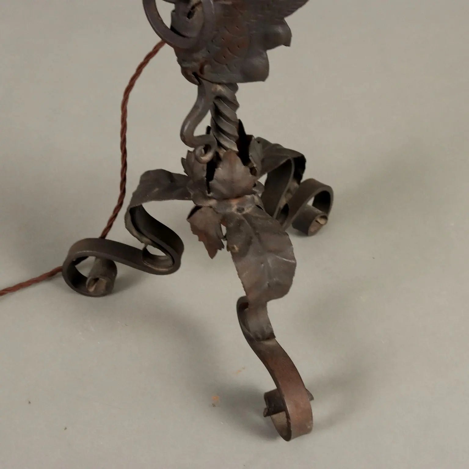 Antique Neo-Renaissance Style Table Lamp Iron XX Century - Italy, Early XX Century | Antiques | Lighting