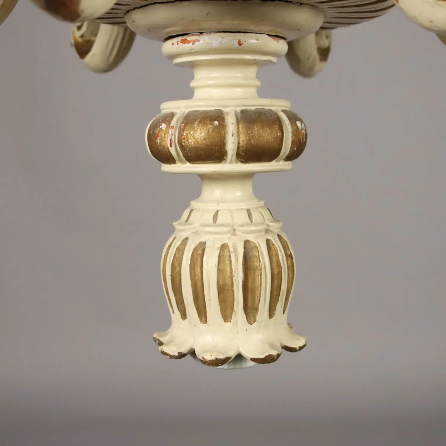 Gilt Wood Chandelier - Italy, 20th Century