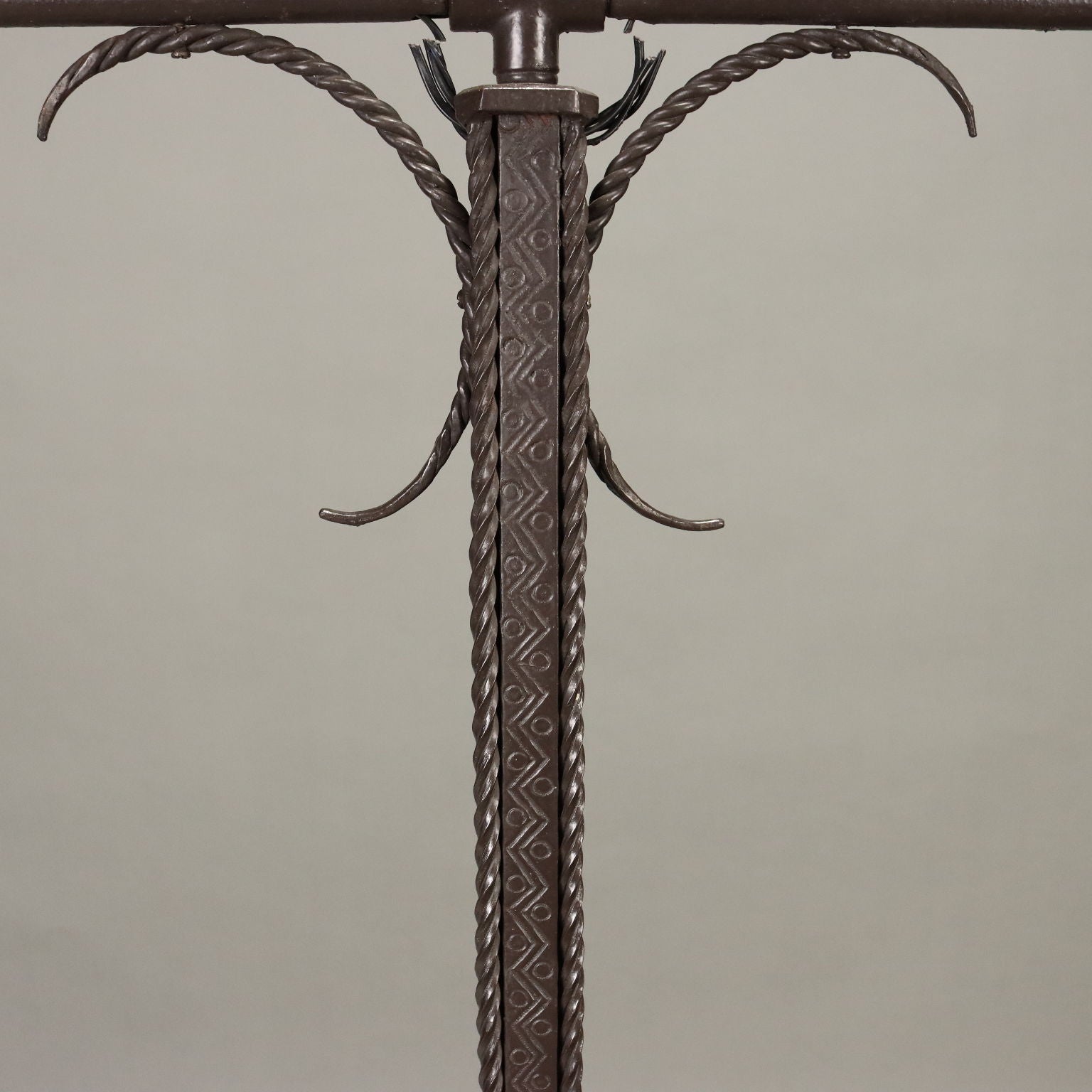 Antique Neo-Renaissance Style Menorah Iron Italy XX Century - Italy, XX Century | Antiques  Lighting