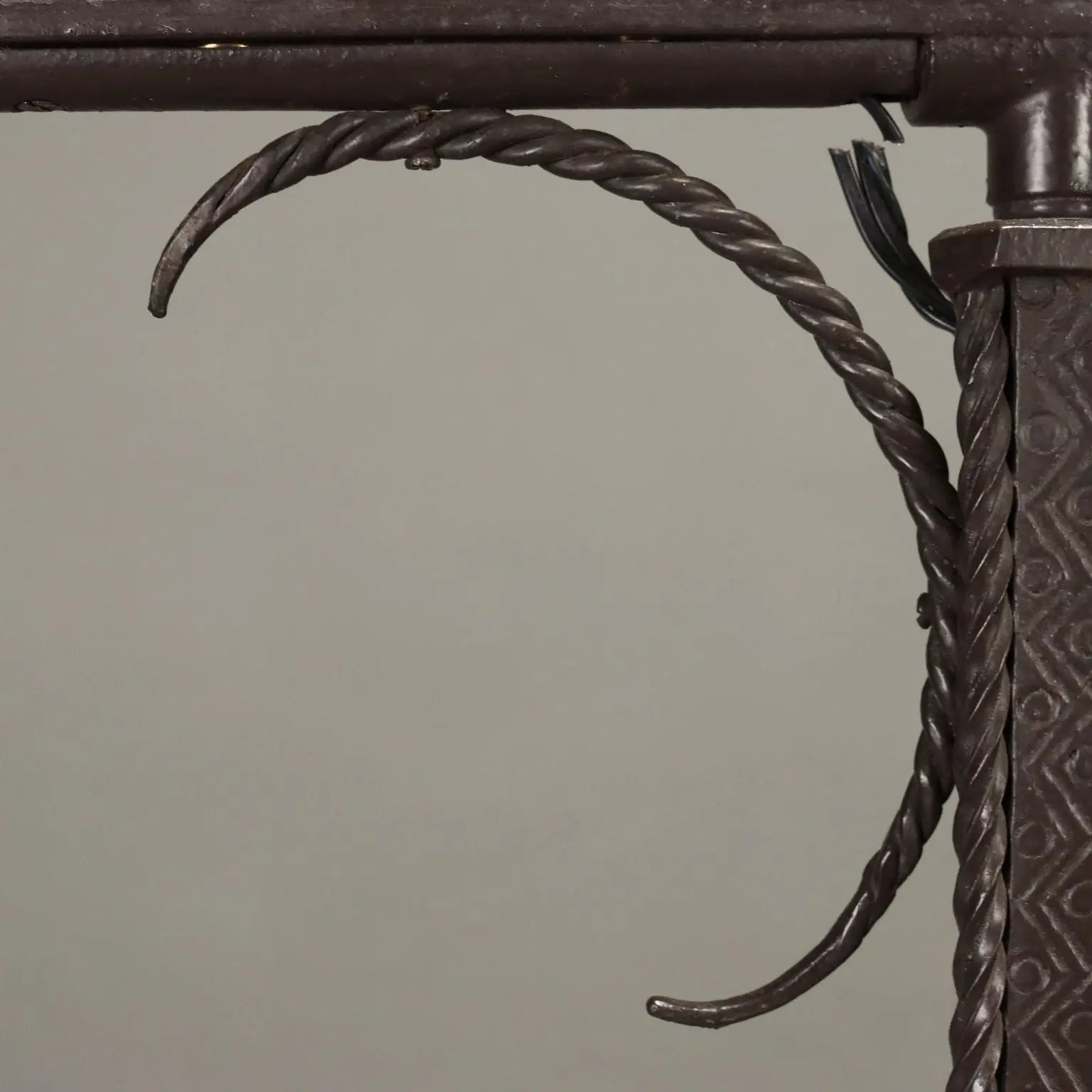 Antique Neo-Renaissance Style Menorah Iron Italy XX Century - Italy, XX Century | Antiques | Lighting