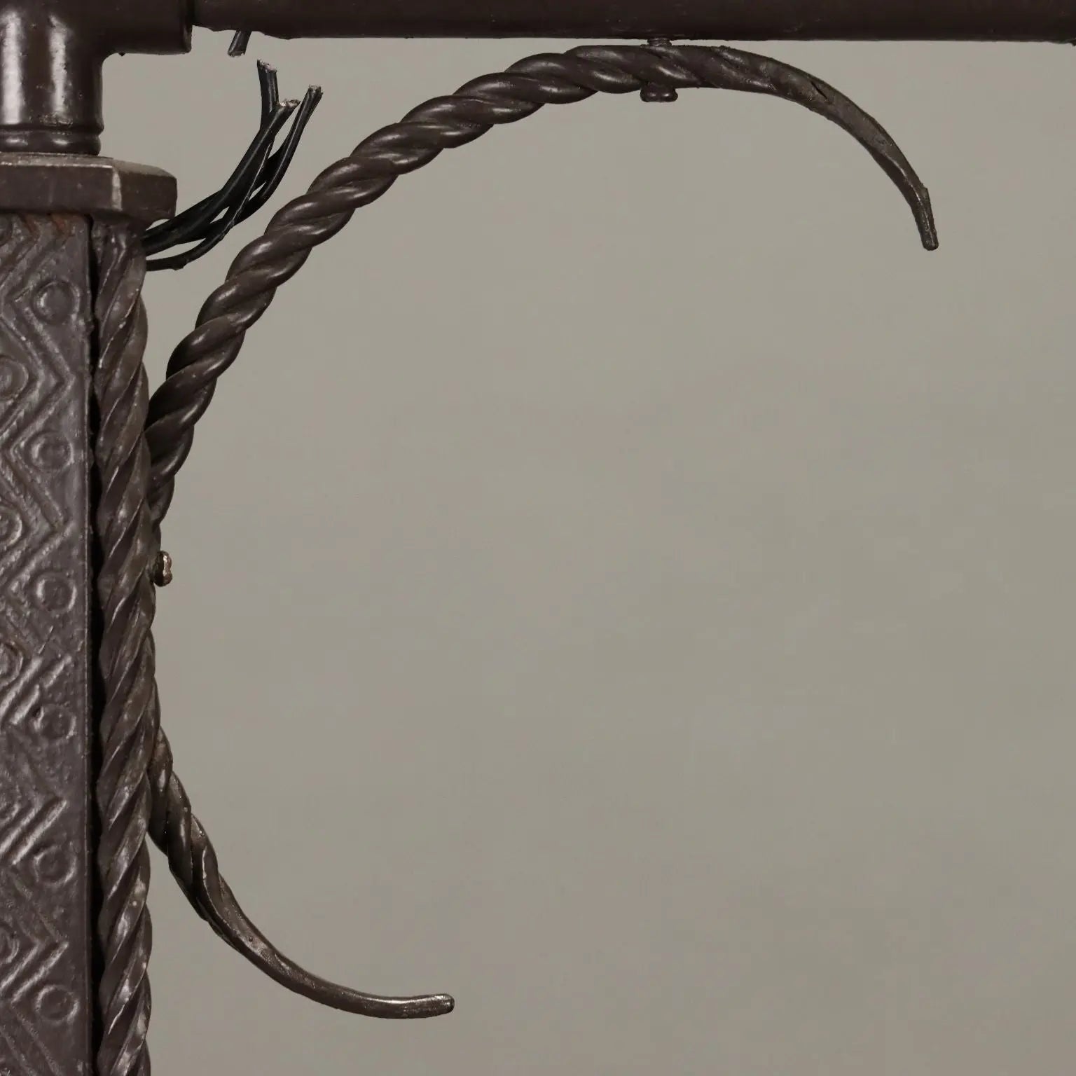 Antique Neo-Renaissance Style Menorah Iron Italy XX Century - Italy, XX Century | Antiques | Lighting