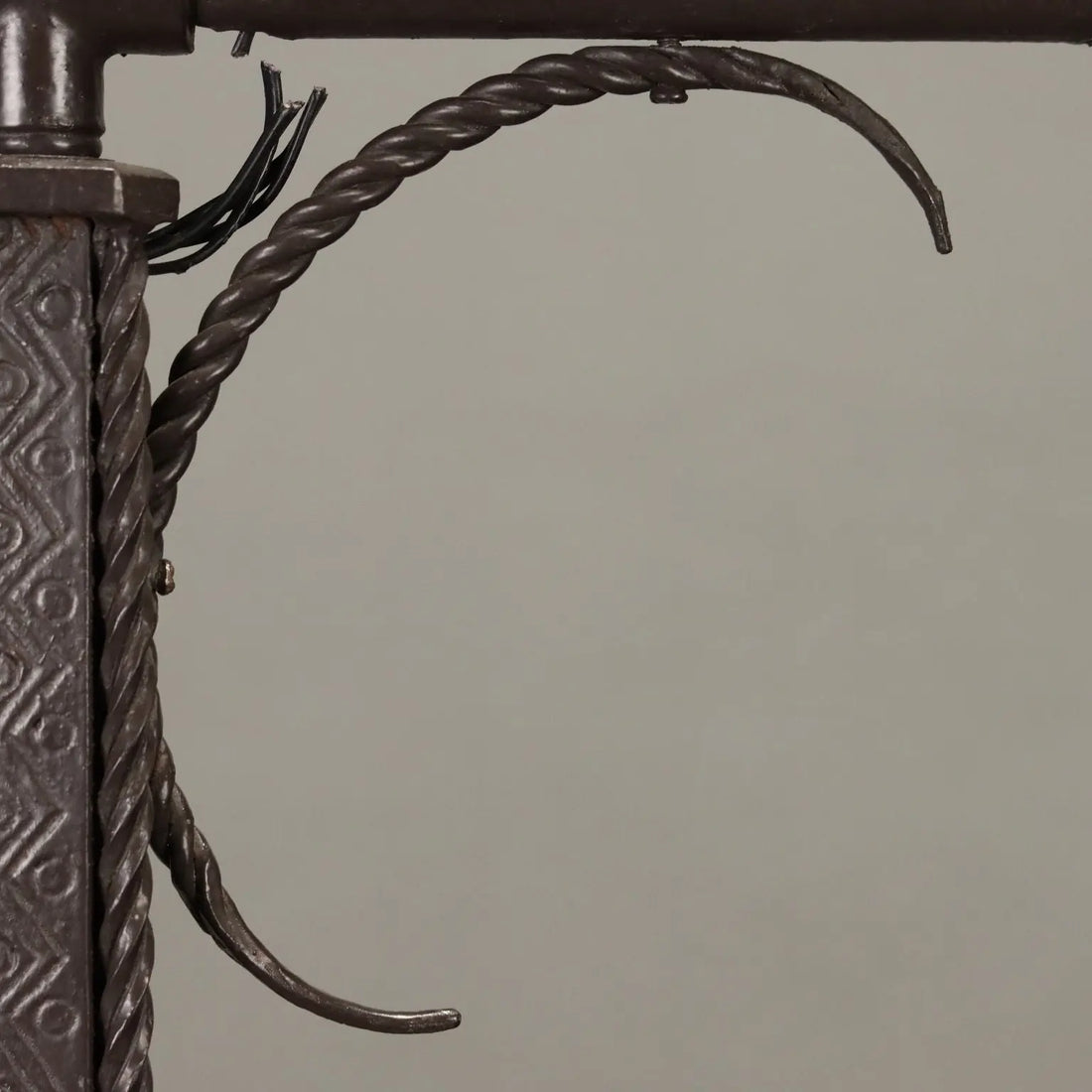 Antique Neo-Renaissance Style Menorah Iron Italy XX Century - Italy, XX Century | Antiques | Lighting