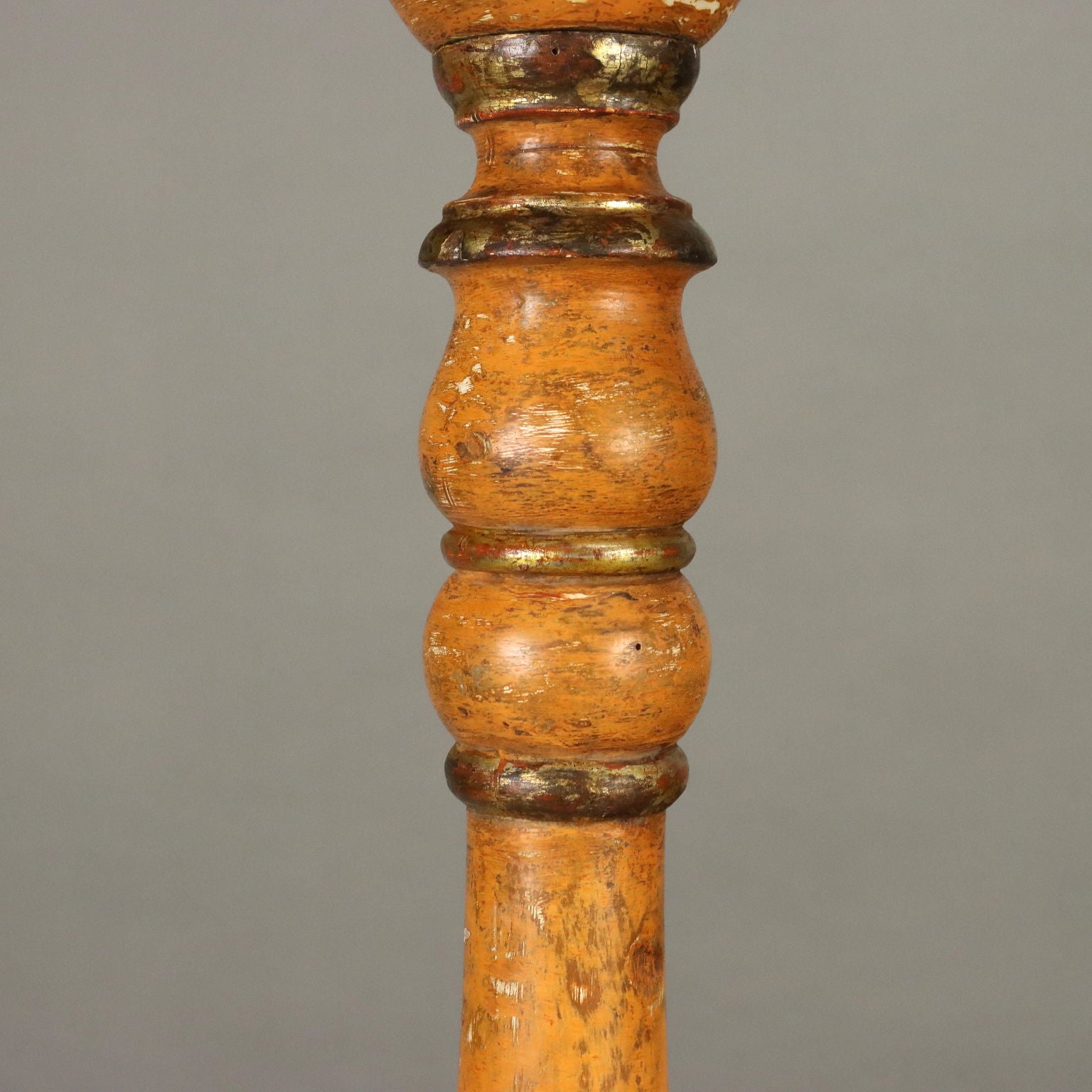 Antique Candle-Holder Lacquered Wood Italy XIX Century - Italy, XIX Century | Antiques  Lighting