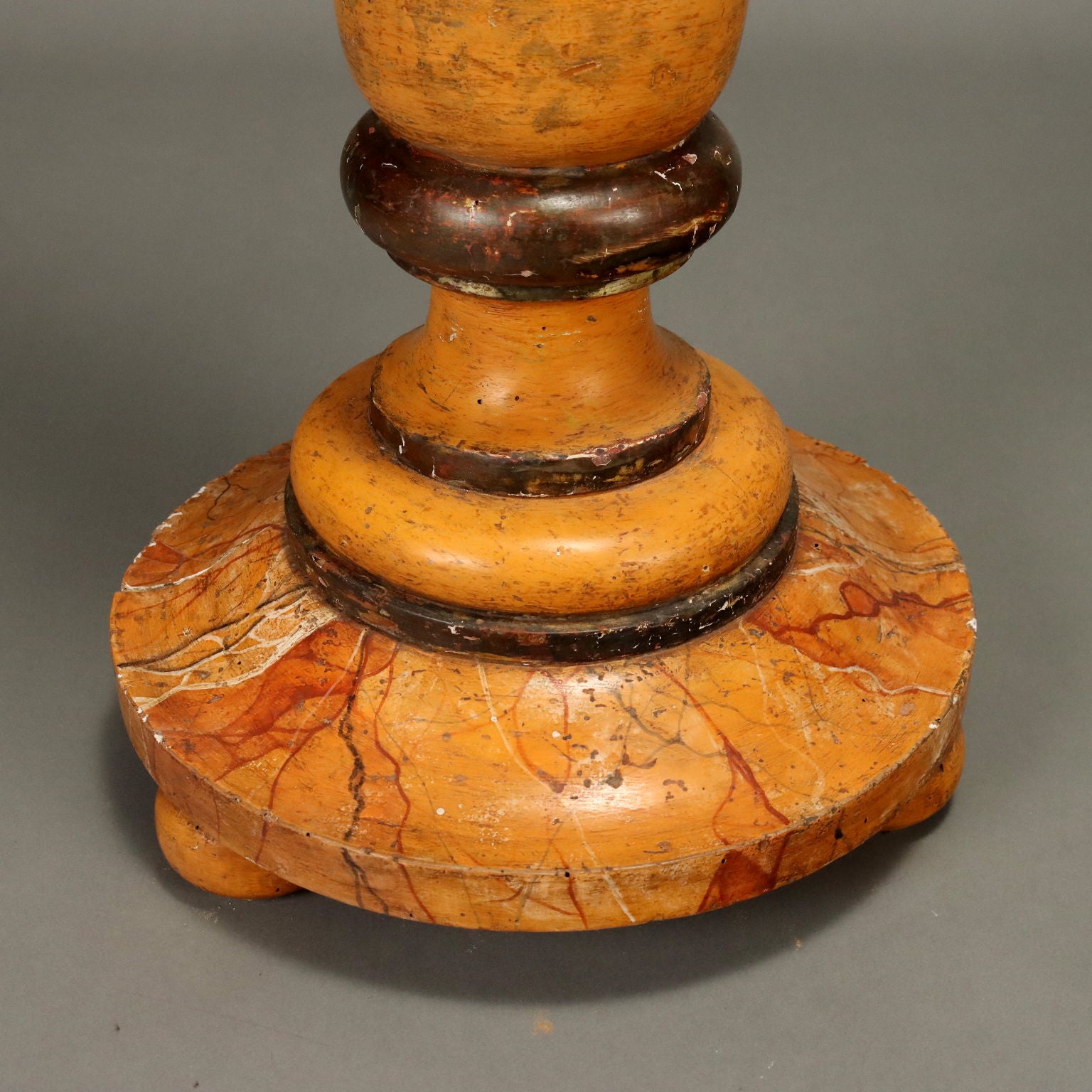Antique Candle-Holder Lacquered Wood Italy XIX Century - Italy, XIX Century | Antiques  Lighting