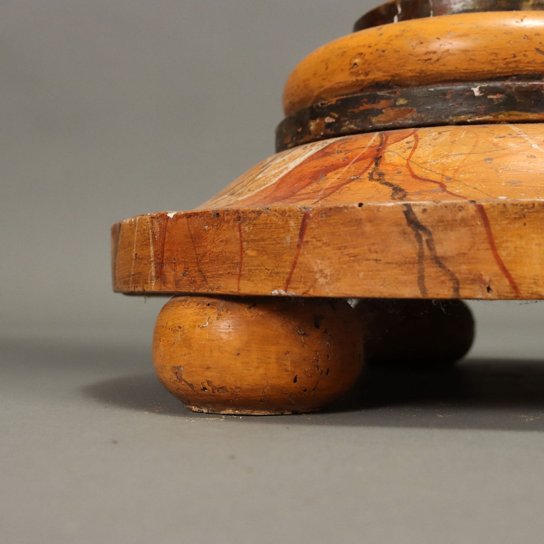 Antique Candle-Holder Lacquered Wood Italy XIX Century - Italy, XIX Century | Antiques  Lighting