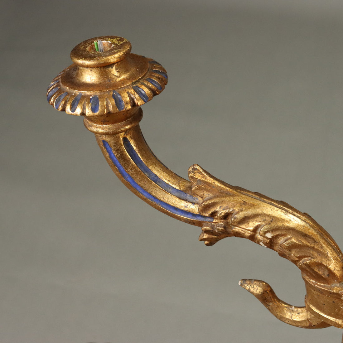 Antique Neoclassical Style Chandelier Wood Italy XX Century - Italy, XX Century | Antiques  Lighting