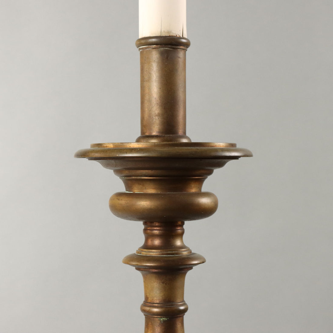 Antique Candle-Holder with Lampshade Italy XX Century - Italy, Early XX Century | Antiques  Lighting