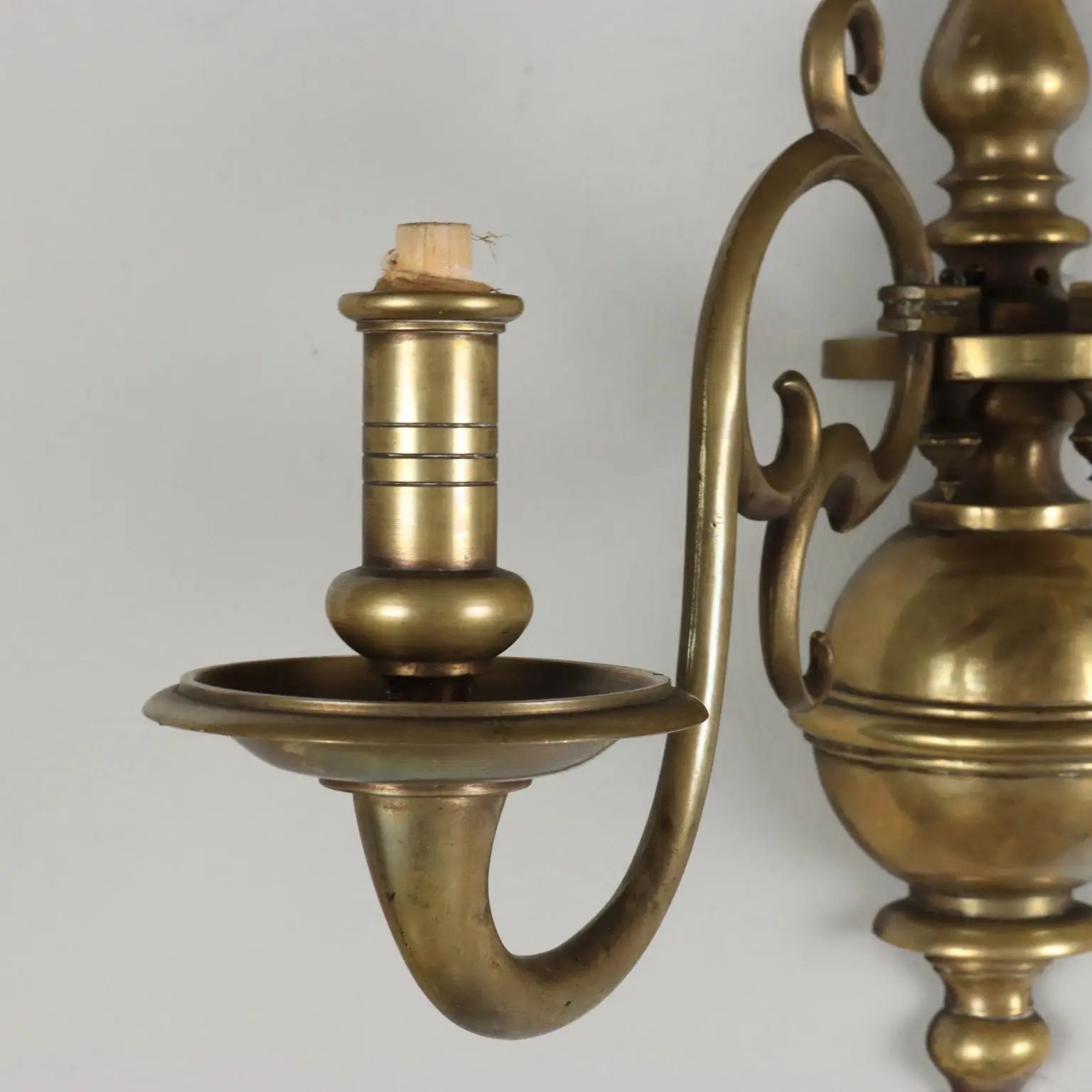 Pair of Bronze Sconces in Baroque Style - Early 20th Century