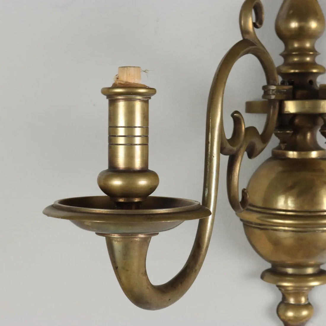 Pair of Bronze Sconces in Baroque Style - Early 20th Century