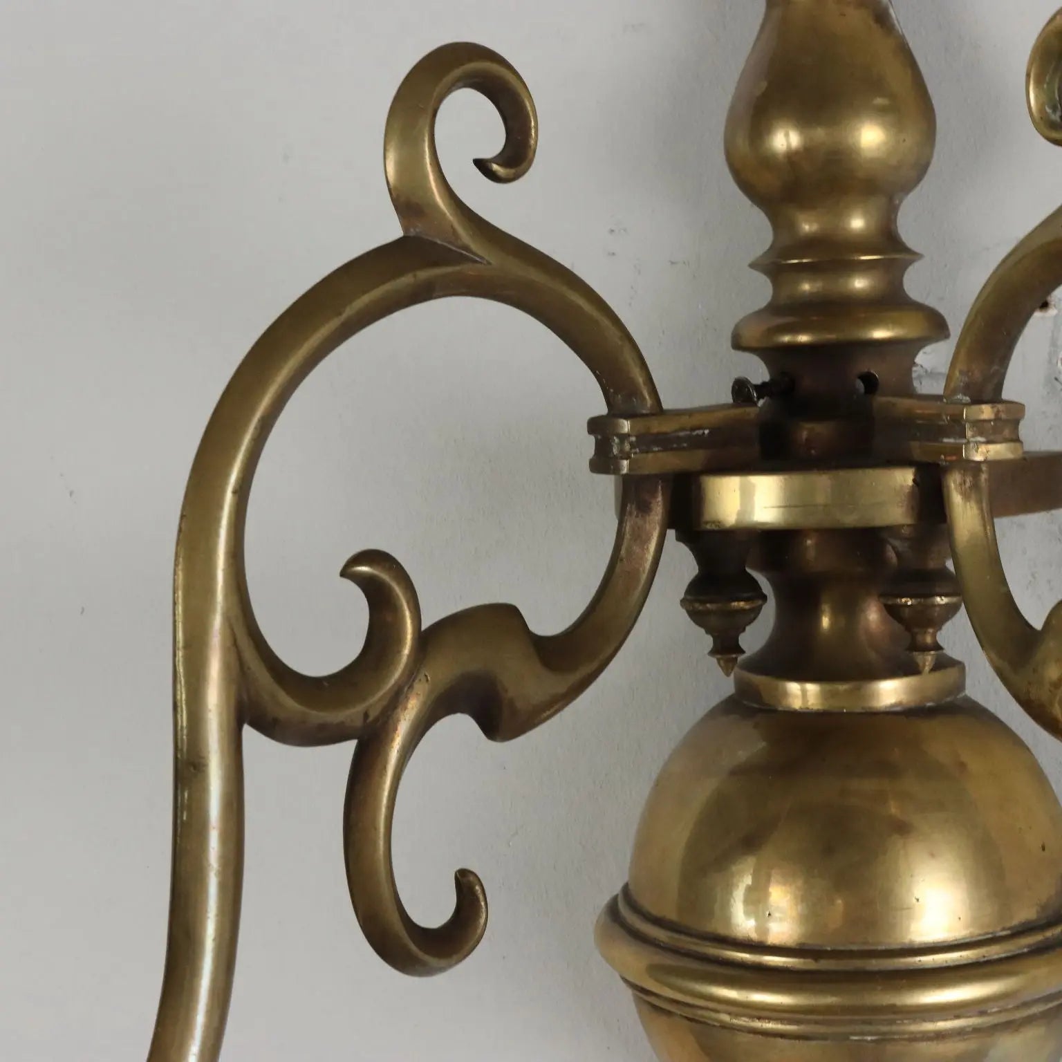 Pair of Bronze Sconces in Baroque Style - Early 20th Century