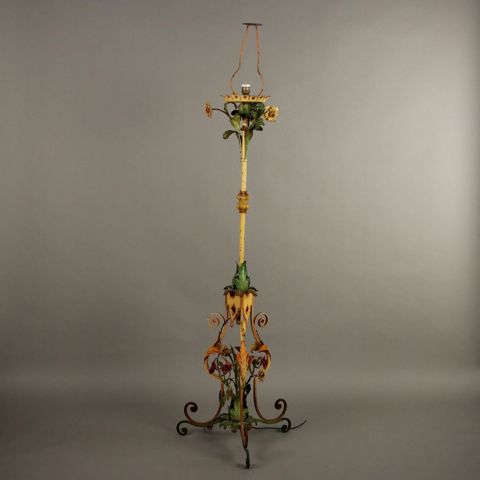 Antique Candlestick Wrought Iron Italy XX Century - Italy, XX Century | Antiques  Lighting