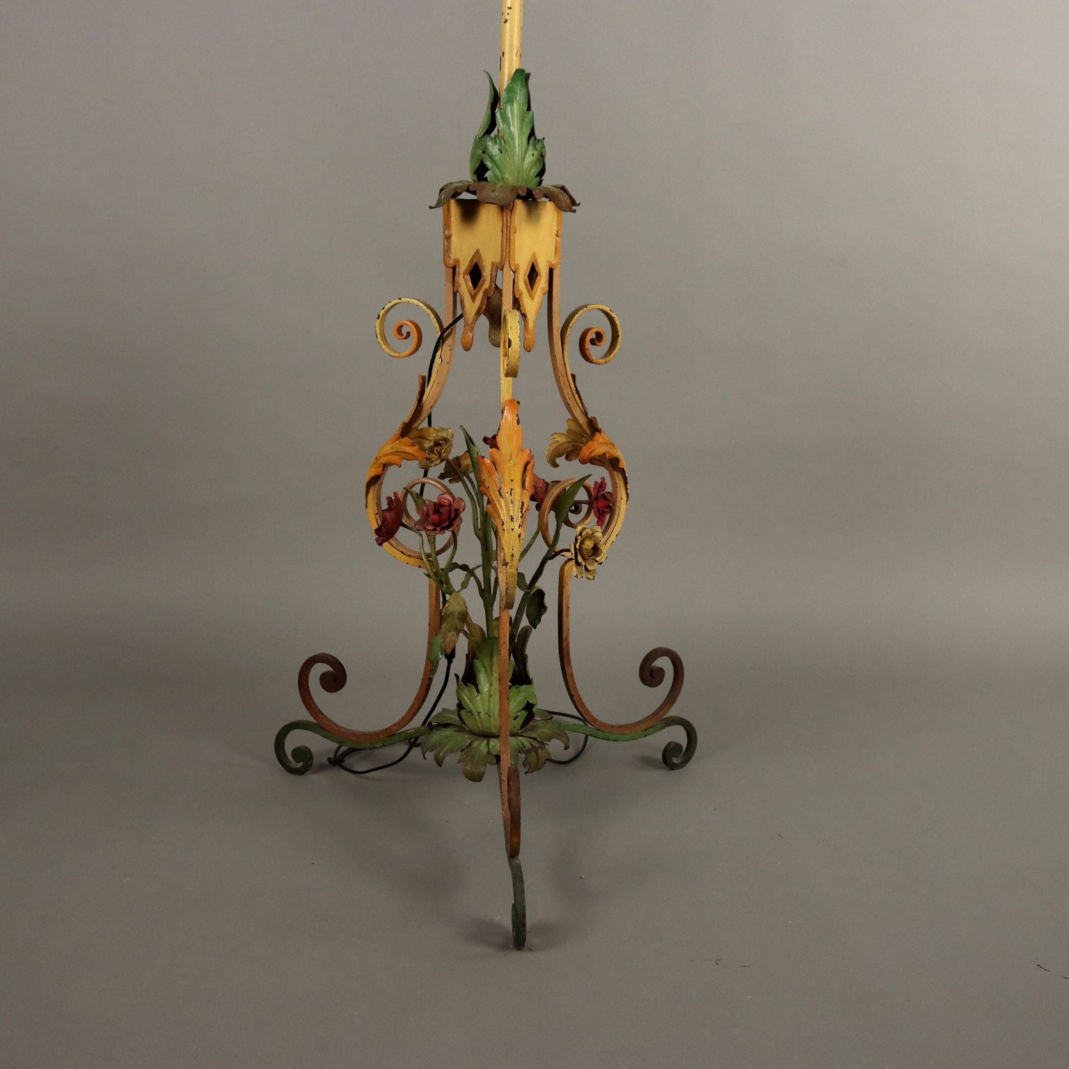 Antique Candlestick Wrought Iron Italy XX Century - Italy, XX Century | Antiques  Lighting
