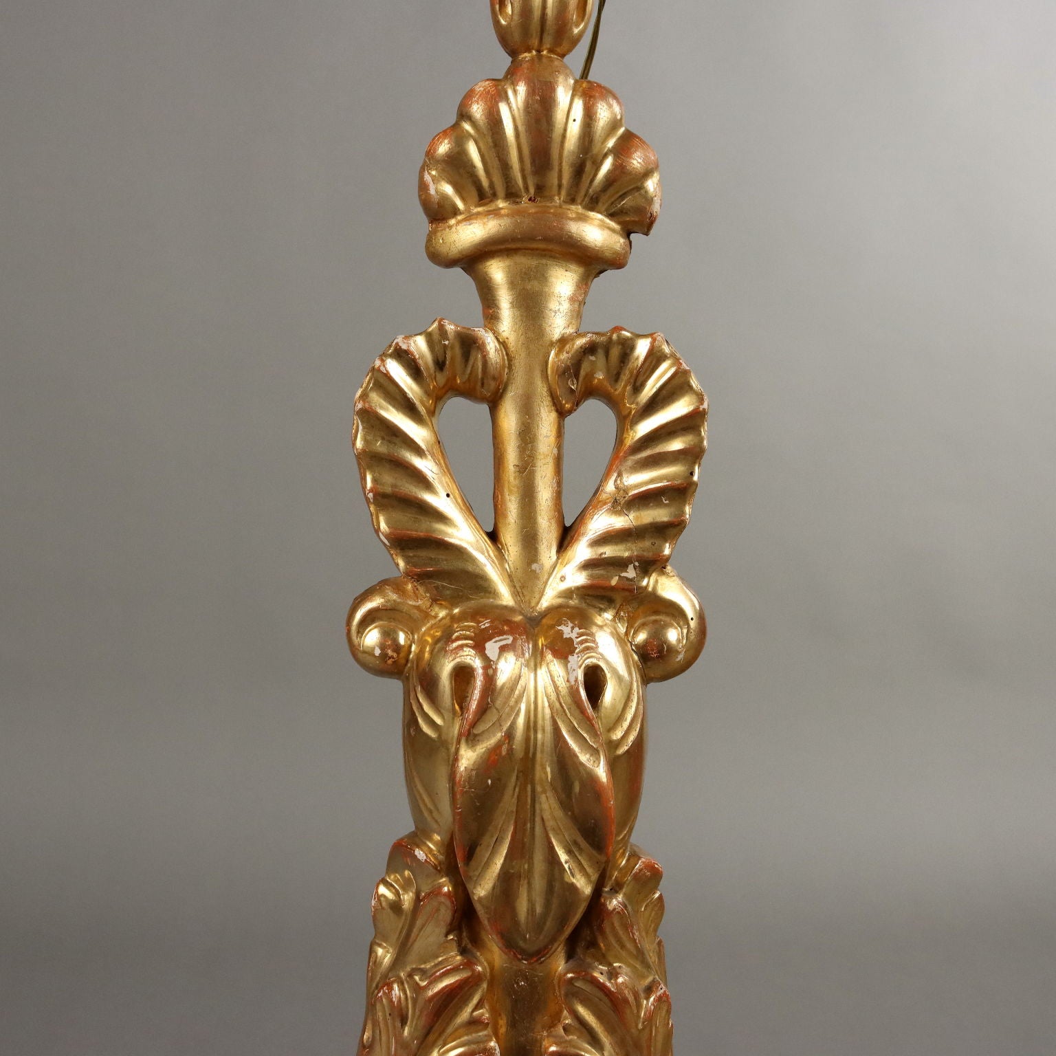 Antique Eclectic Candle-Holder Carved Wood Italy XIX Century - Italy, Late XIX Century | Antiques  Lighting