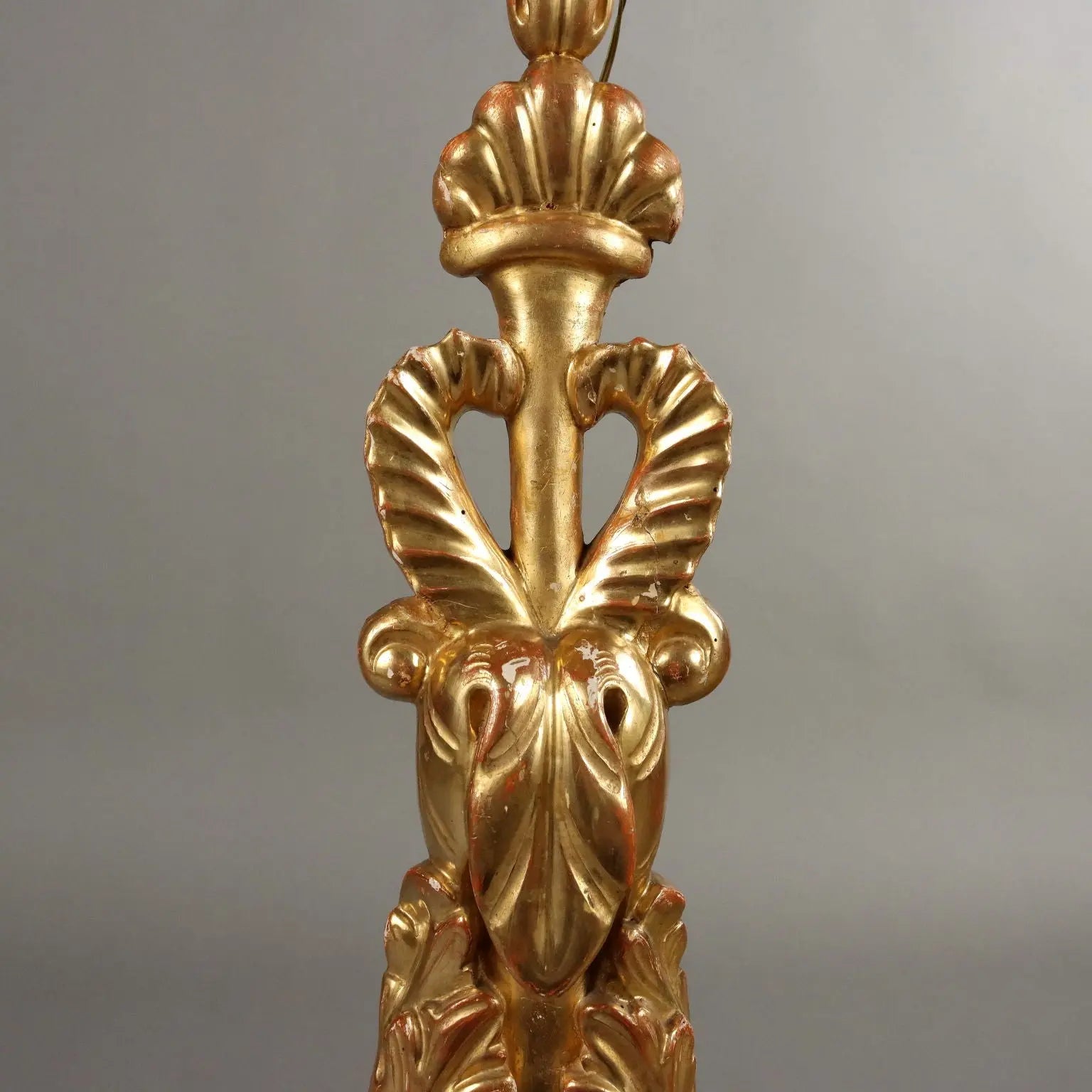 Antique Eclectic Candle-Holder Carved Wood Italy XIX Century - Italy, Late XIX Century | Antiques | Lighting