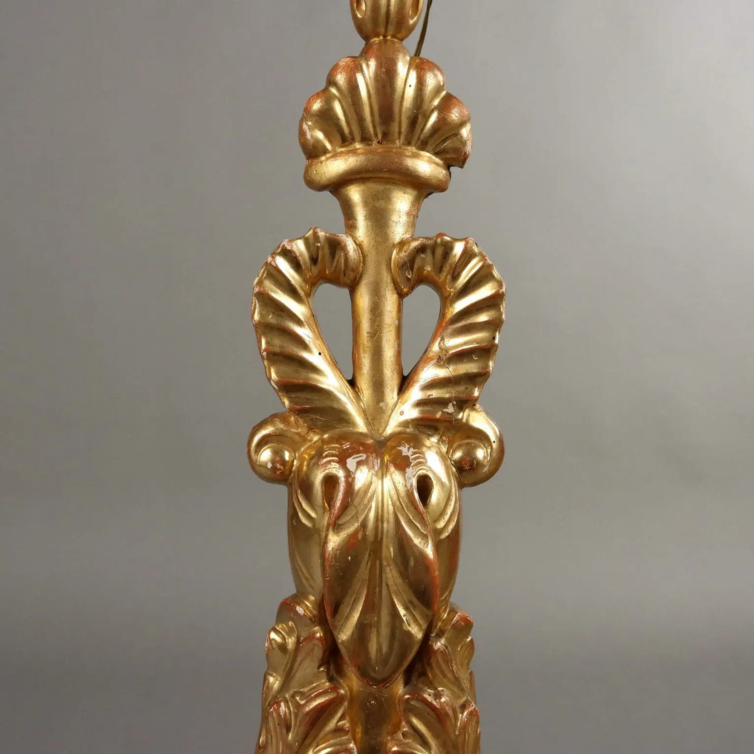 Antique Eclectic Candle-Holder Carved Wood Italy XIX Century - Italy, Late XIX Century | Antiques | Lighting