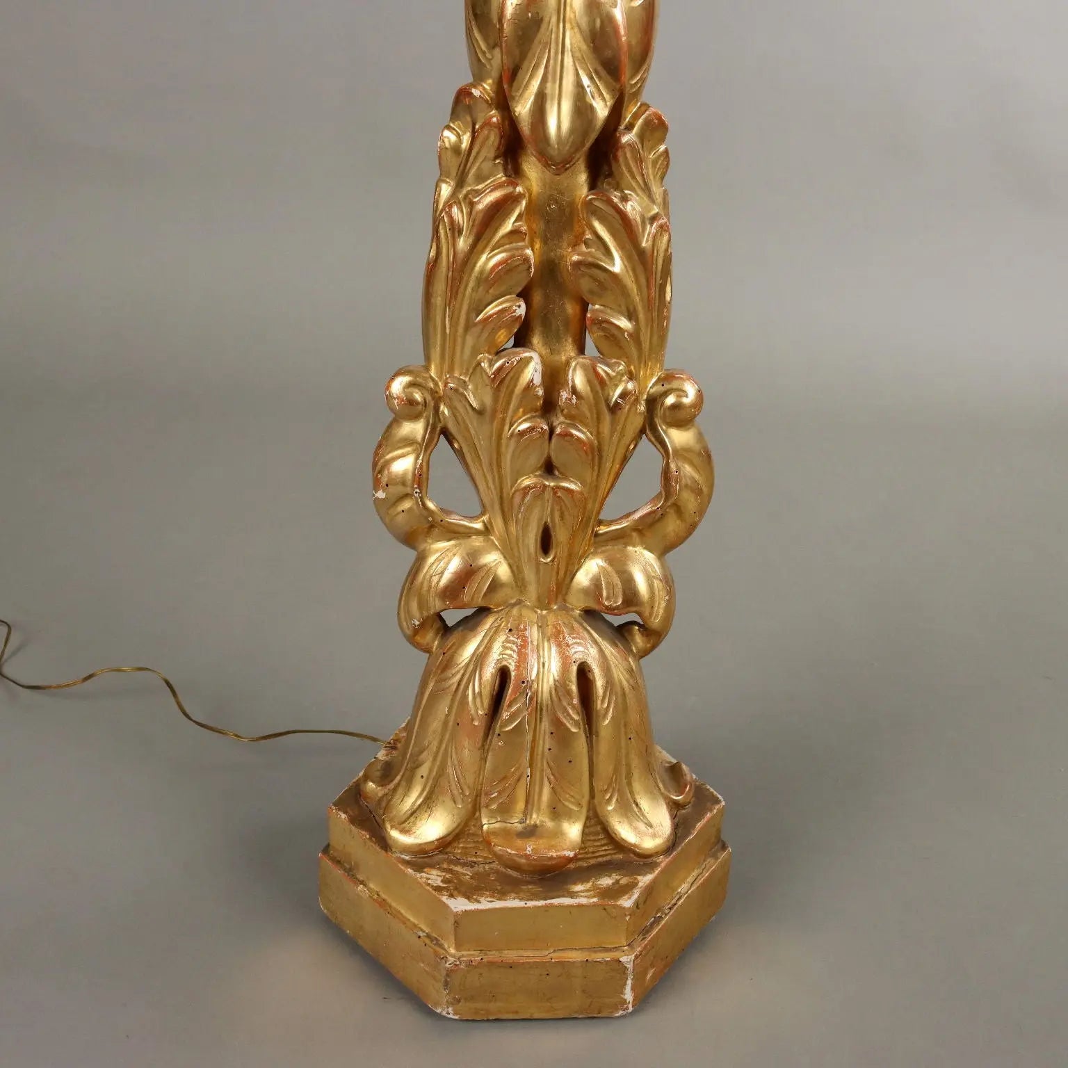 Antique Eclectic Candle-Holder Carved Wood Italy XIX Century - Italy, Late XIX Century | Antiques | Lighting