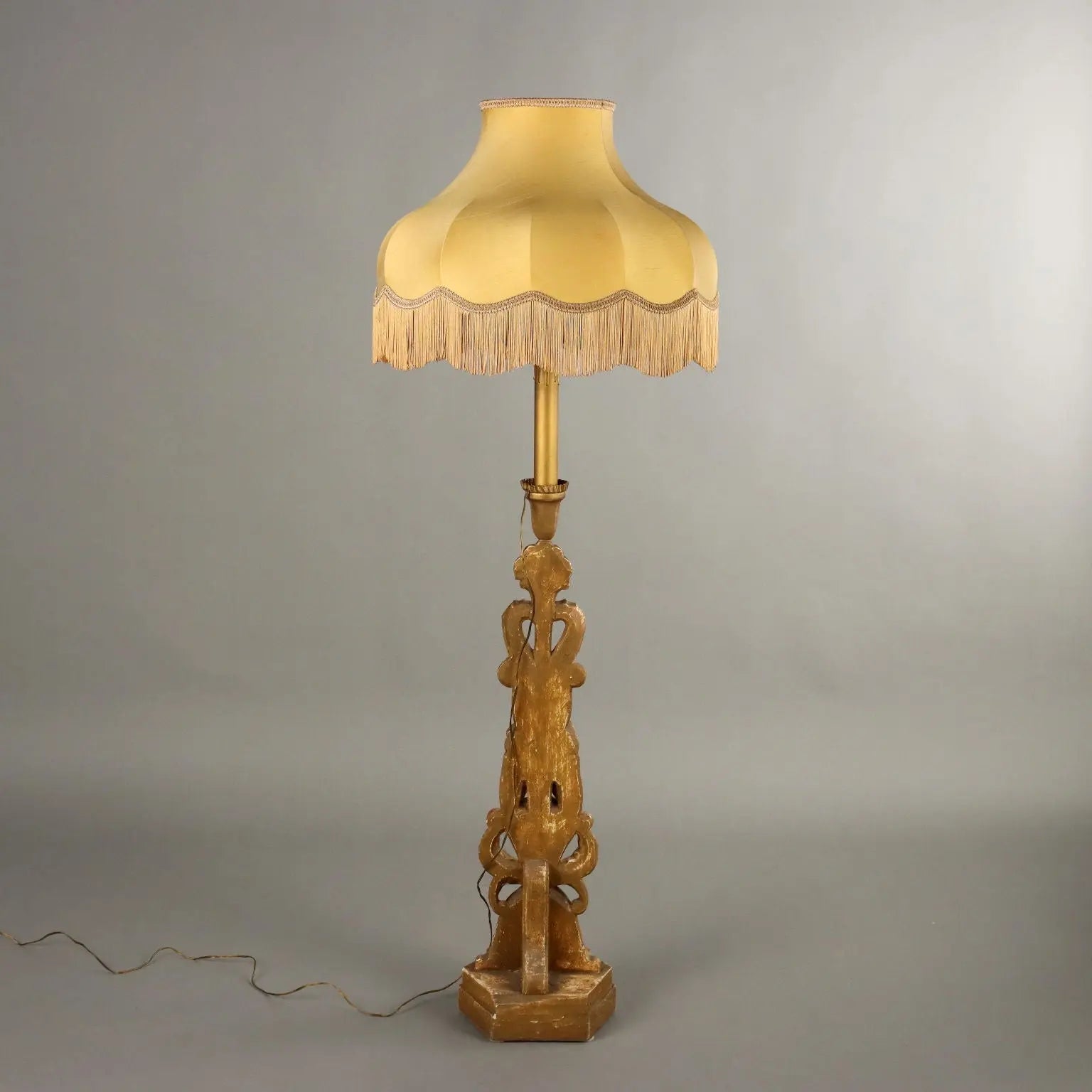 Antique Eclectic Candle-Holder Carved Wood Italy XIX Century - Italy, Late XIX Century | Antiques | Lighting