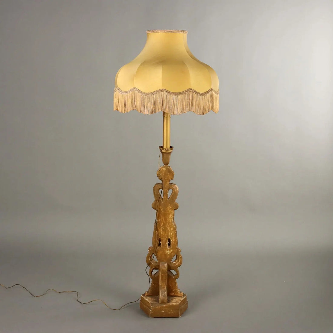 Antique Eclectic Candle-Holder Carved Wood Italy XIX Century - Italy, Late XIX Century | Antiques | Lighting