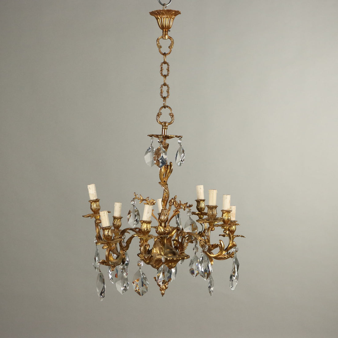 Antique Chandelier Rococo Style Gilded Bronze XX Century - France, Early XX Century | Antiques  Lighting