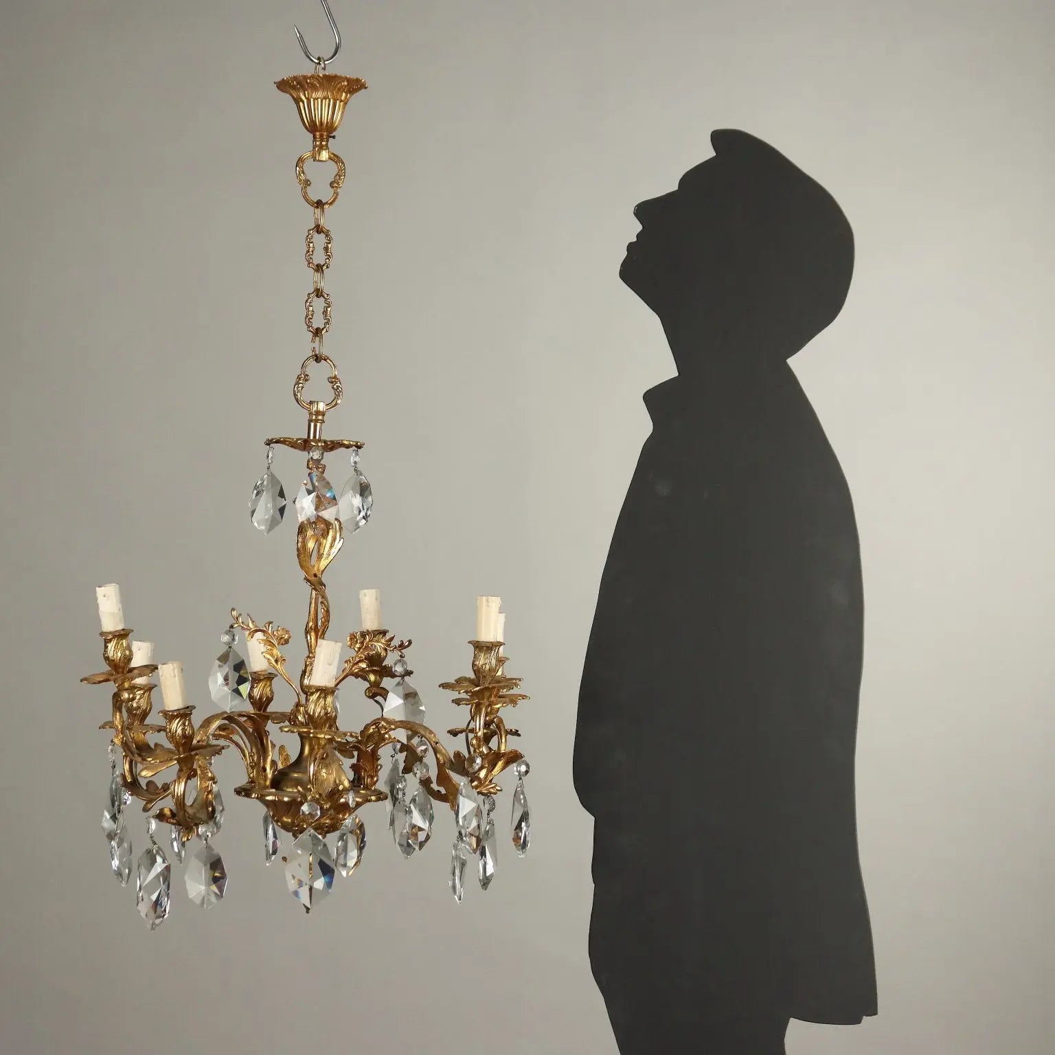 Antique Chandelier Rococo Style Gilded Bronze XX Century - France, Early XX Century | Antiques | Lighting
