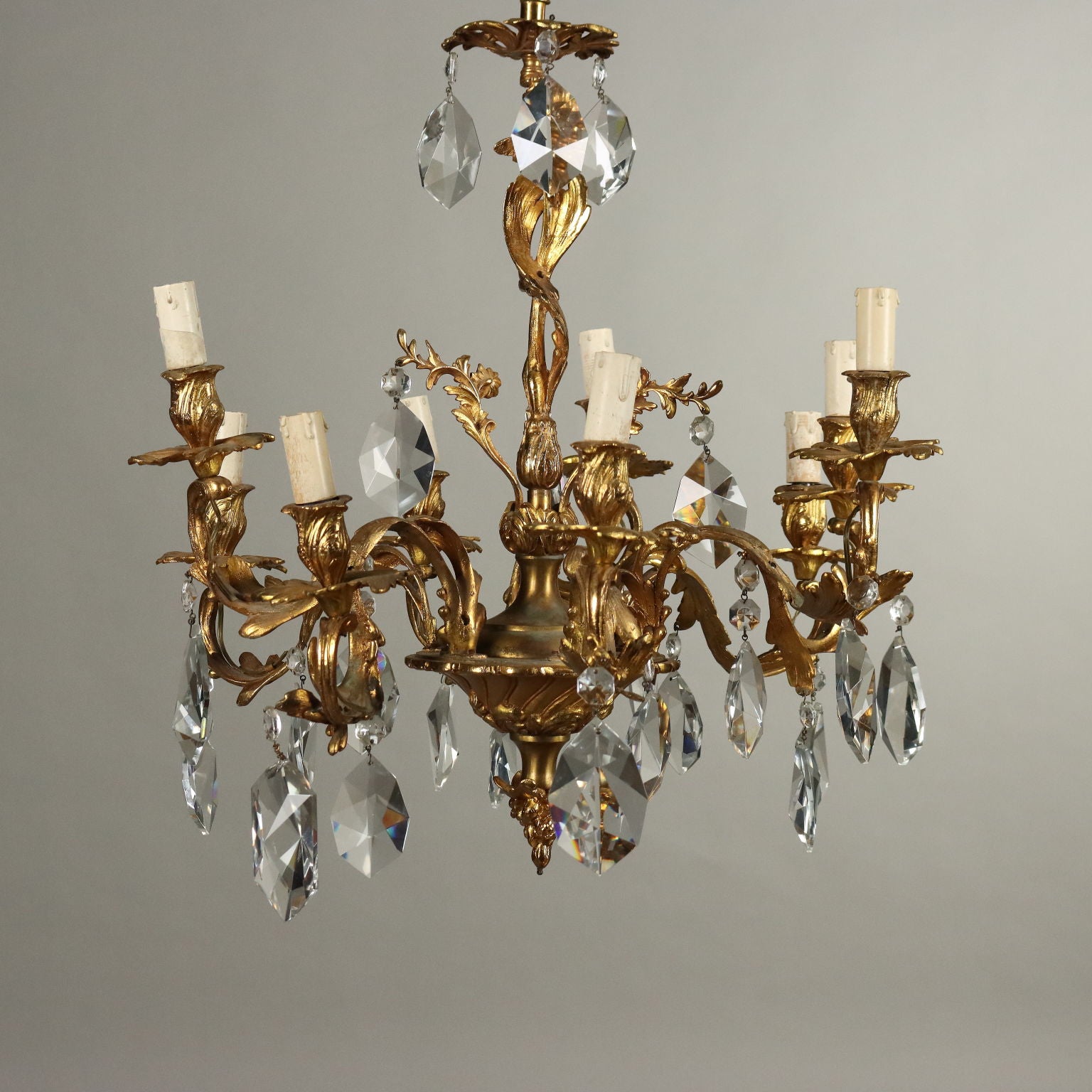 Antique Chandelier Rococo Style Gilded Bronze XX Century - France, Early XX Century | Antiques  Lighting
