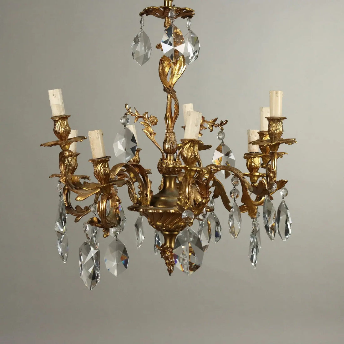 Antique Chandelier Rococo Style Gilded Bronze XX Century - France, Early XX Century | Antiques | Lighting