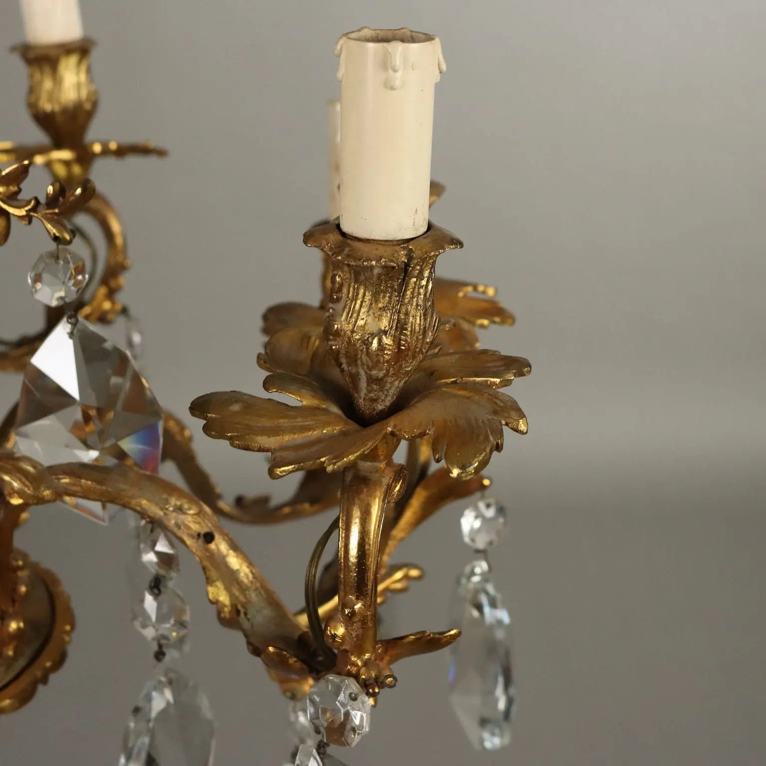 Antique Chandelier Rococo Style Gilded Bronze XX Century - France, Early XX Century | Antiques | Lighting