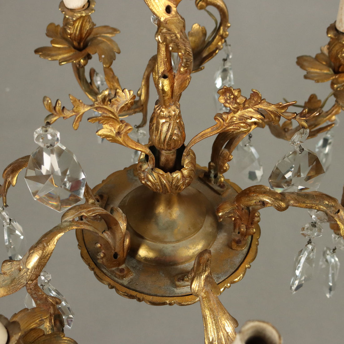 Antique Chandelier Rococo Style Gilded Bronze XX Century - France, Early XX Century | Antiques  Lighting
