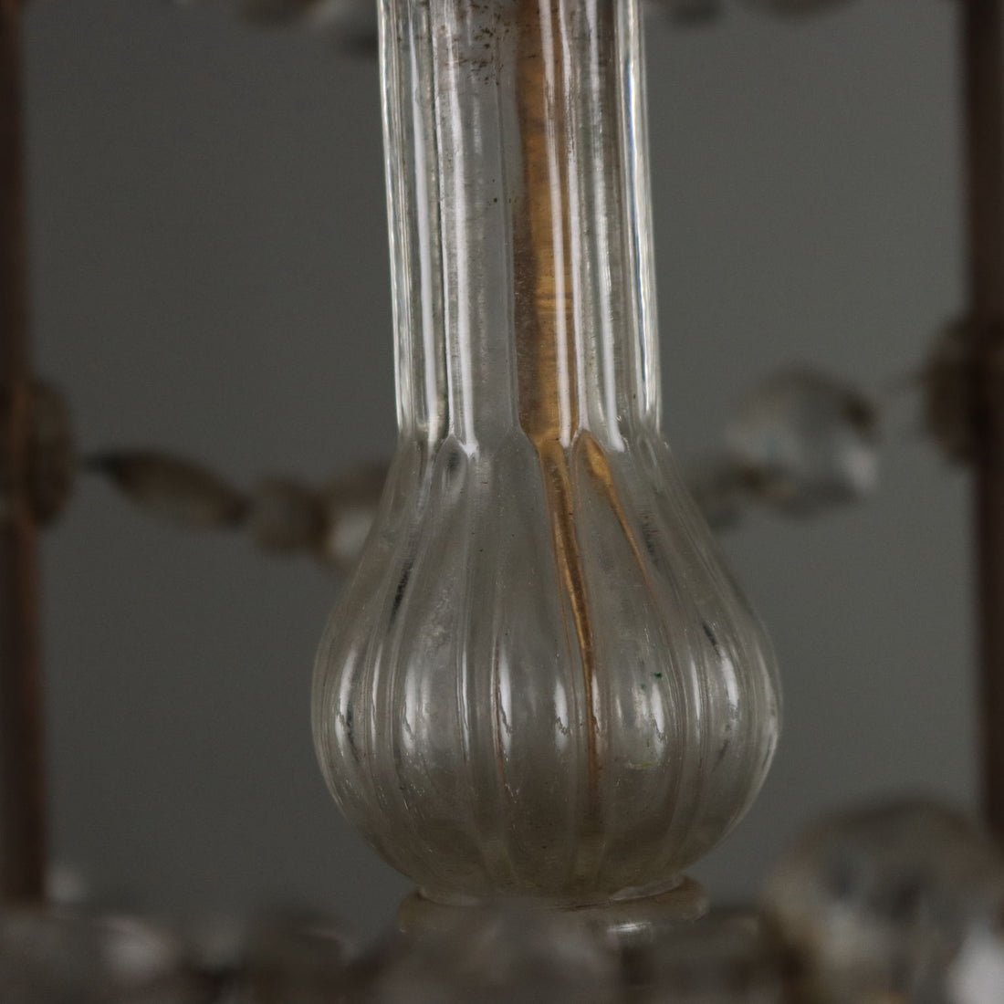 Antique Chandelier Metal Glass Italy XX Century - Italy, Early XX Century | Antiques  Lighting