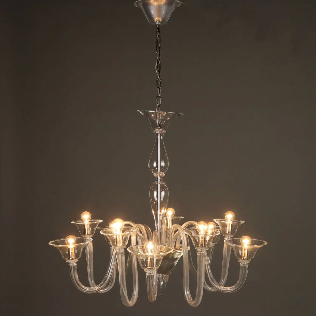 Antique Venetian Chandelier Blown Glass Italy XX Century - Italy, XX Century | Antiques | Lighting