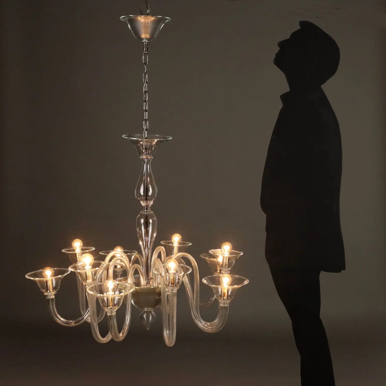 Antique Venetian Chandelier Blown Glass Italy XX Century - Italy, XX Century | Antiques | Lighting