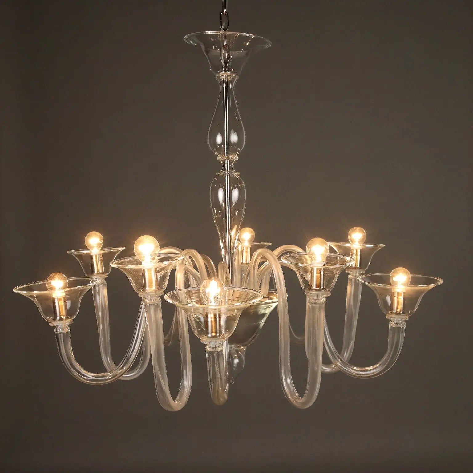 Antique Venetian Chandelier Blown Glass Italy XX Century - Italy, XX Century | Antiques | Lighting