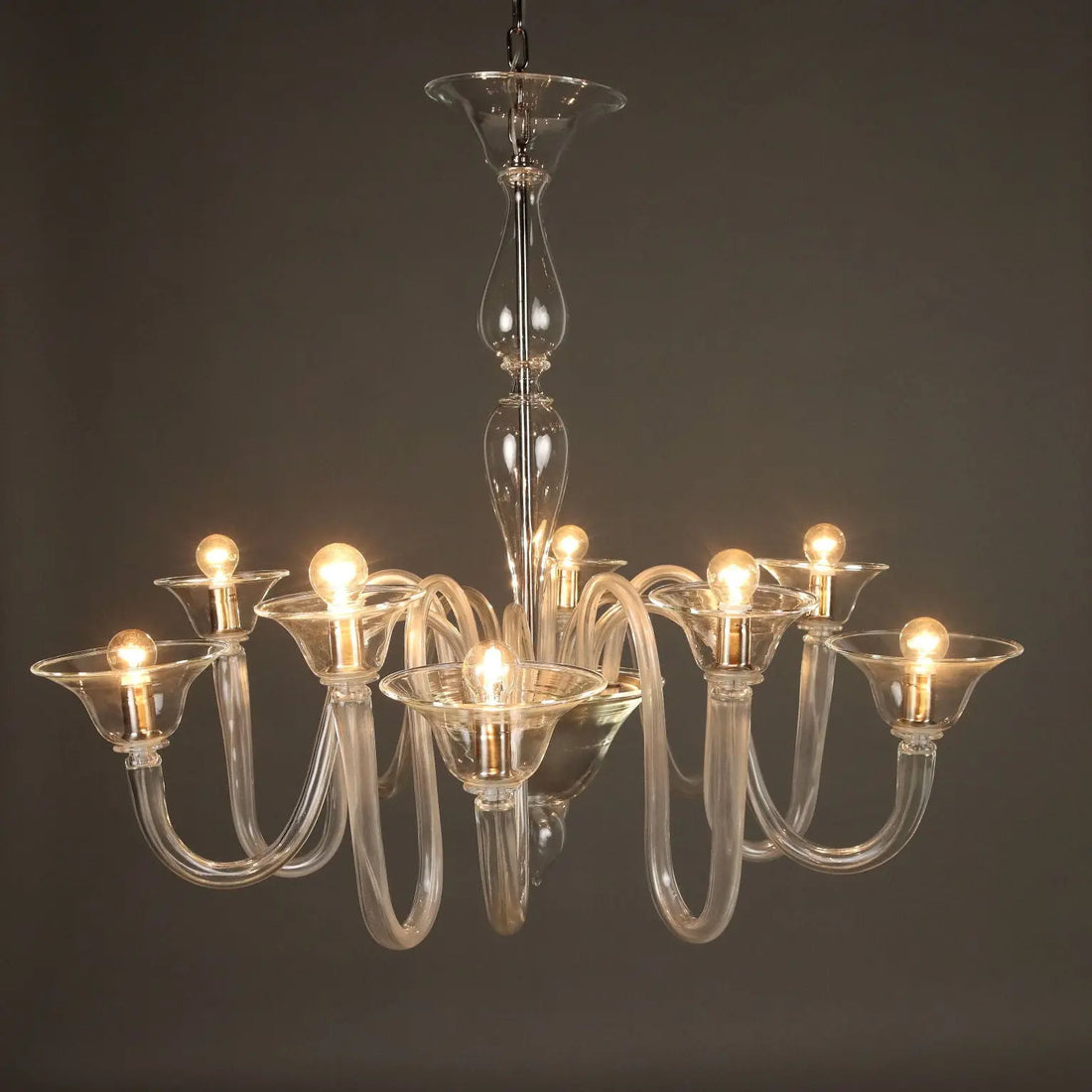 Antique Venetian Chandelier Blown Glass Italy XX Century - Italy, XX Century | Antiques | Lighting