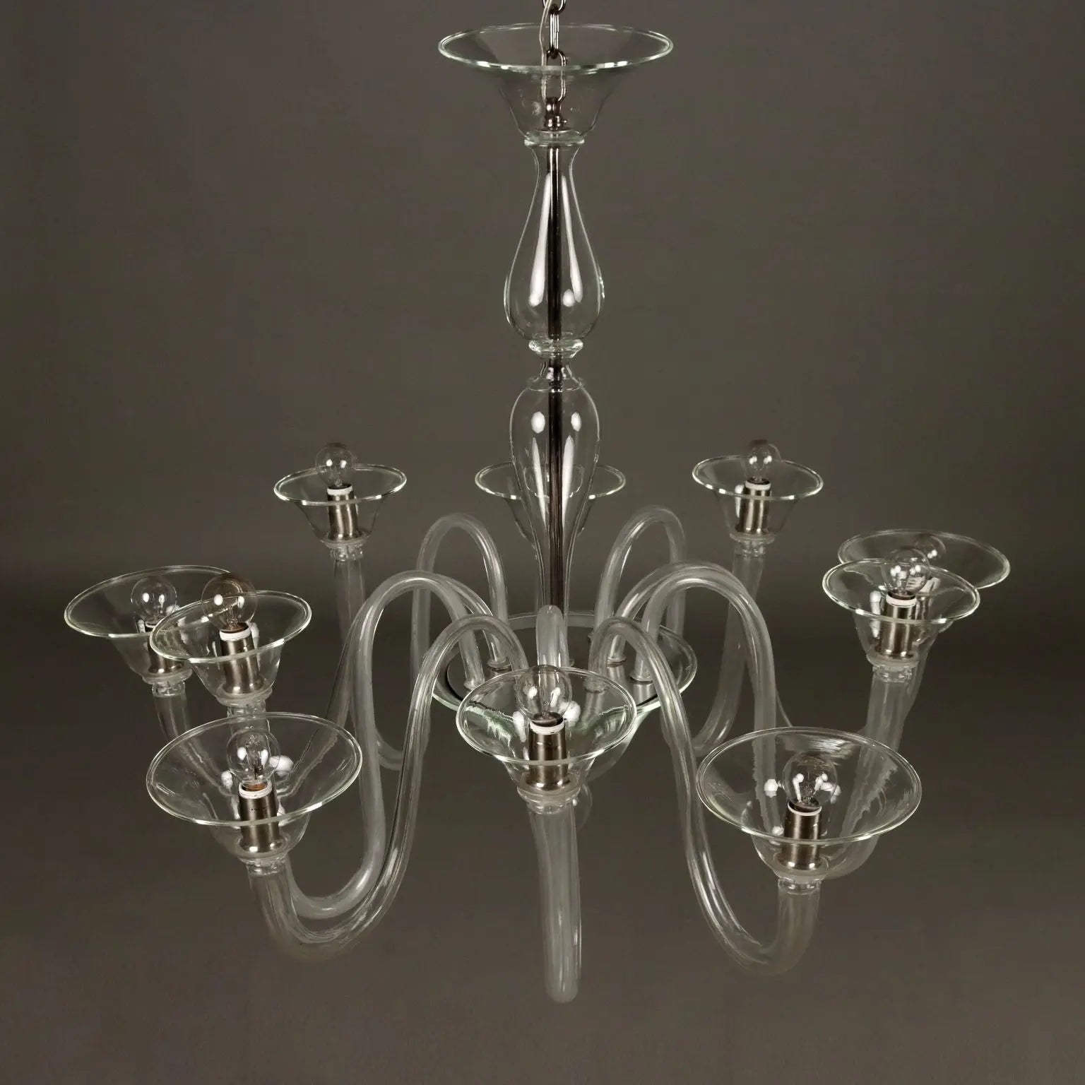 Antique Venetian Chandelier Blown Glass Italy XX Century - Italy, XX Century | Antiques | Lighting