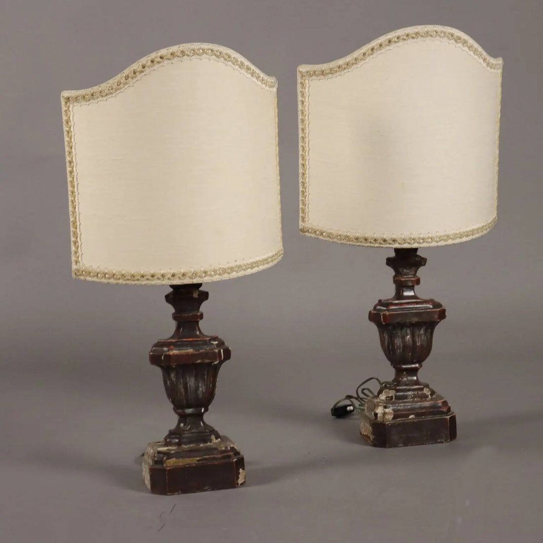 Antique Vases for Lights Bas-Relief Linden XIX Century - Tealight Holder Vases | Antiques | Lighting