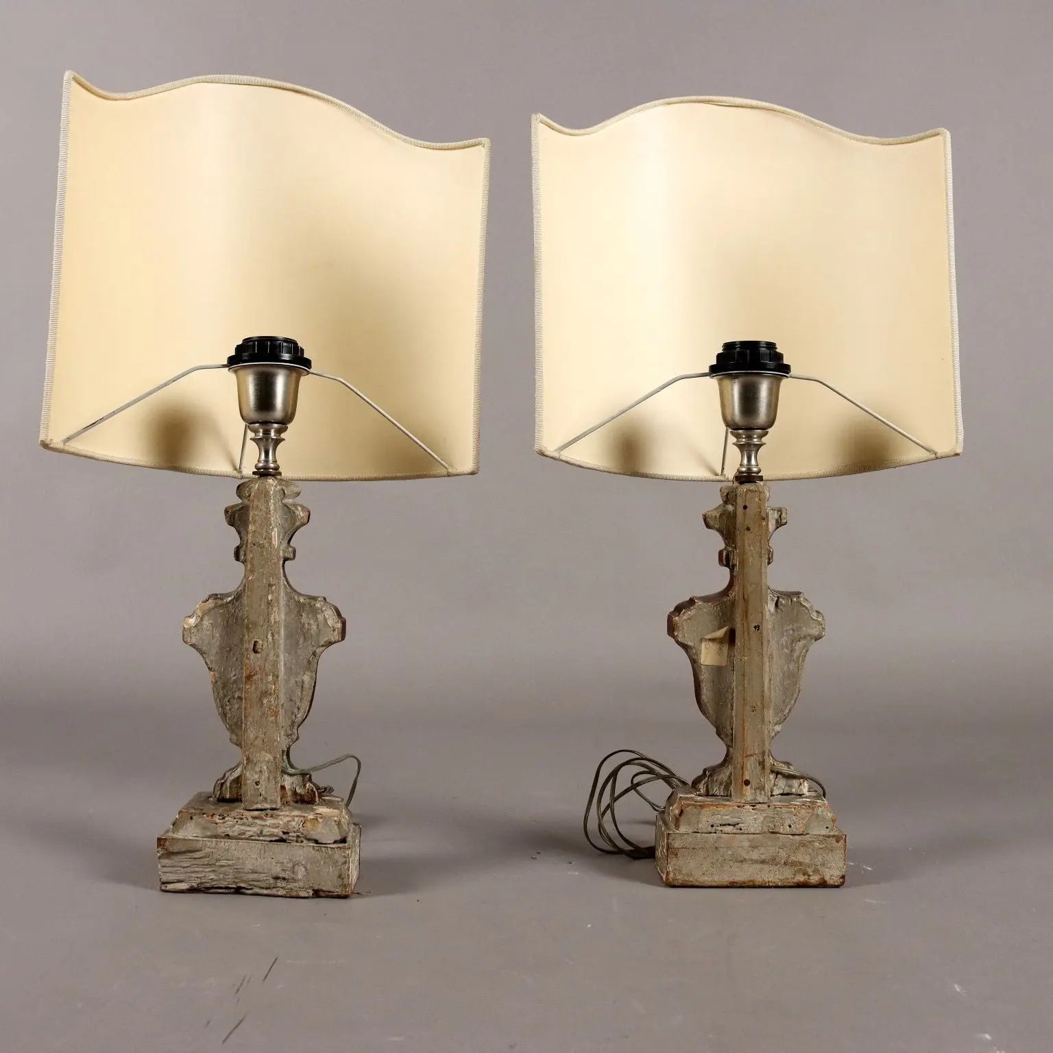 Antique Vases for Lights Bas-Relief Linden XIX Century - Tealight Holder Vases | Antiques | Lighting