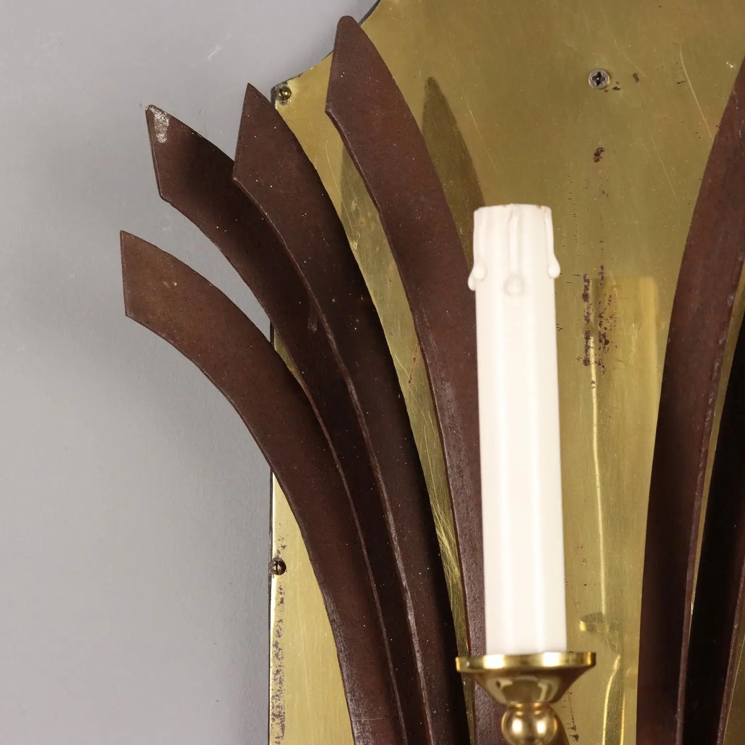 Antique Wall Lamps 3 Lights Wrought Iron Italy XX Century - Italy, Mid XX Century | Antiques | Lighting