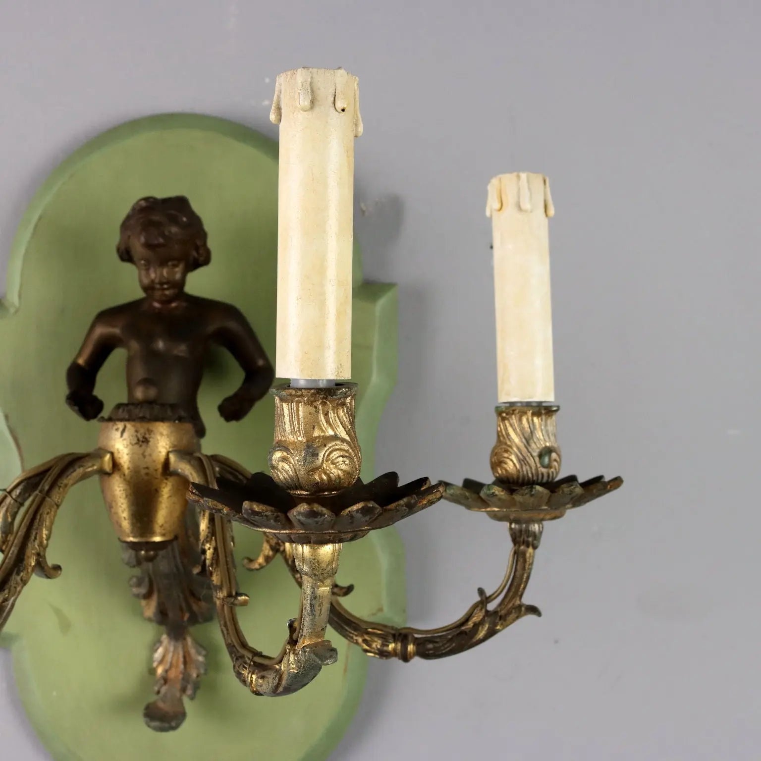 Antique Wall Lamp Gilded Metal Bronze Italy XX Century - Italy | Antiques | Lighting