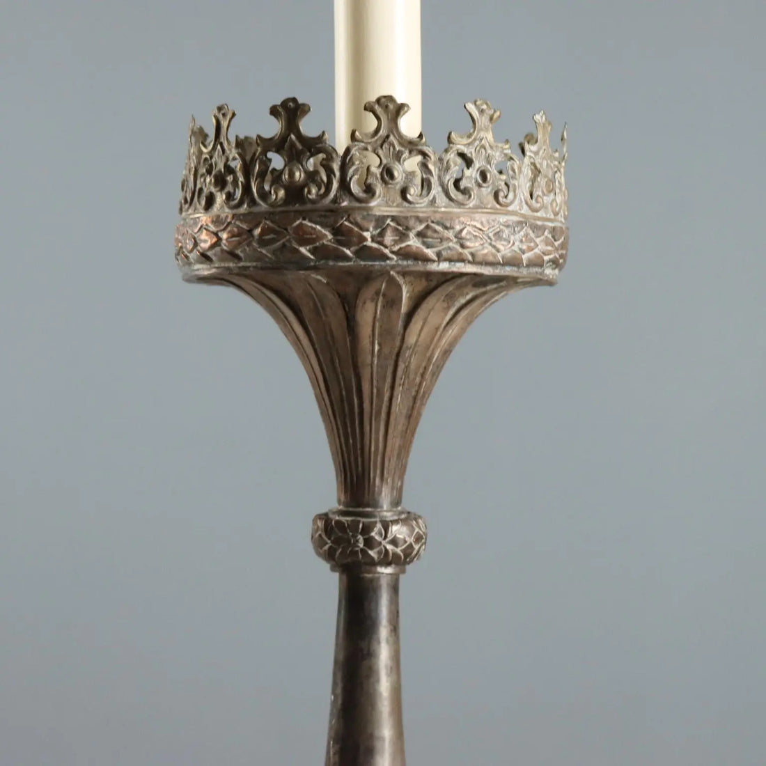 Antique Candelabra Iron Wood Italy XIX Century - Italy | Antiques | Lighting