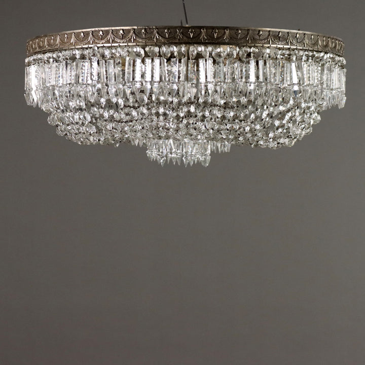 Antique Chandelier Empire Style Glass Metal XX Century - Italy, XX Century | Antiques  Lighting