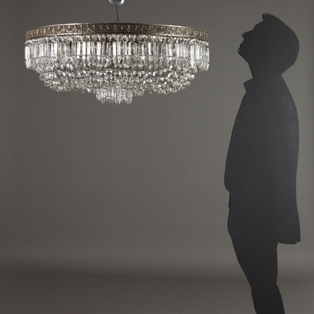 Antique Chandelier Empire Style Glass Metal XX Century - Italy, XX Century | Antiques  Lighting