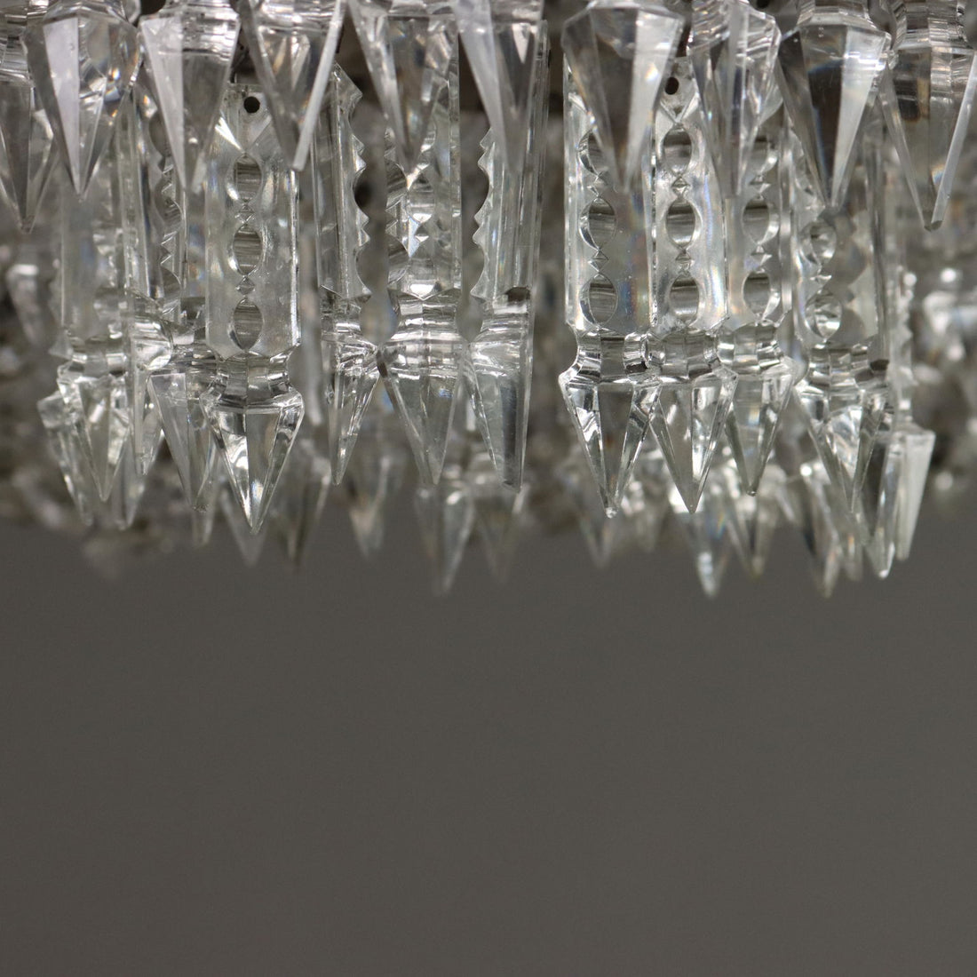 Antique Chandelier Empire Style Glass Metal XX Century - Italy, XX Century | Antiques  Lighting