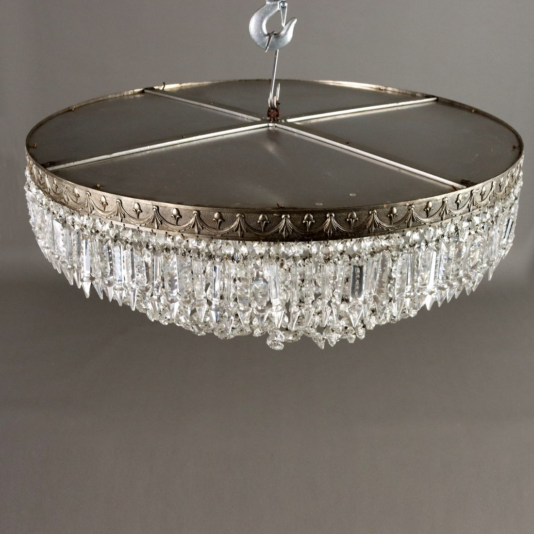Antique Chandelier Empire Style Glass Metal XX Century - Italy, XX Century | Antiques  Lighting