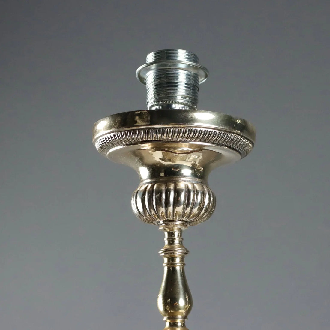 Antique Candelabra Sheeth Metal Italy XX Century - Italy | Antiques | Lighting