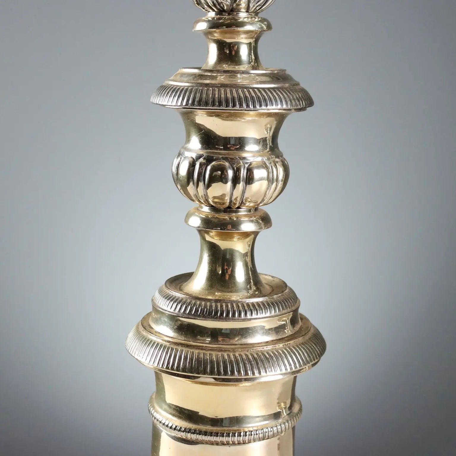 Antique Candelabra Sheeth Metal Italy XX Century - Italy | Antiques | Lighting