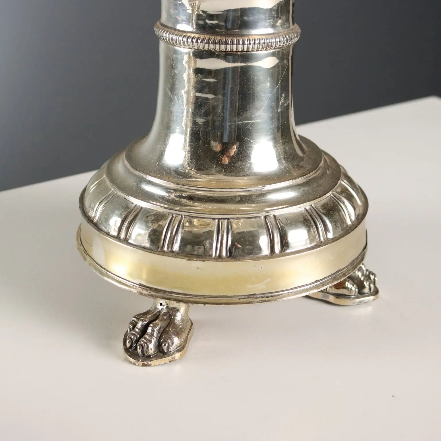 Antique Candelabra Sheeth Metal Italy XX Century - Italy | Antiques | Lighting