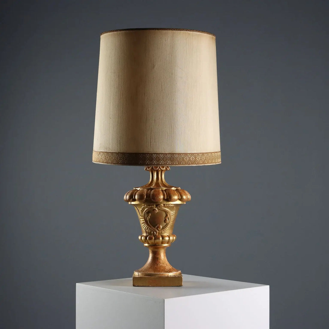 Gilt Wood Table Lamp - 19th Century